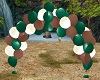 Green/Brown Wed Balloons