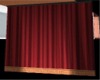 stage main red curtain
