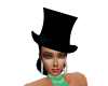 elegant black top hat