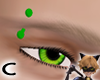 (C) Green Right Eyebrow