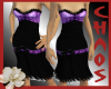 {C}PurpleAndBlack Dress