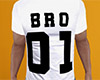 Bro 01 Shirt White (M)