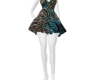 Tan and Teal Dress