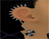 skull spike earings