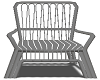 rattan chair gray