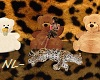 NL-Leopard hug&bear pouf