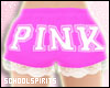 ❥ PINK pj shorts