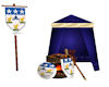 Blue & White Knight Tent