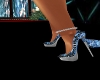 blue heels /bow