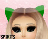 Green Kitty Ears