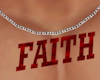 RED FAITH NECKLACE M