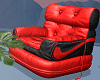 金 Red Black Chair