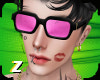 Pink mirrored glasses