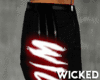 Neon Wicked Pants DK RED