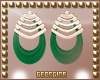 |G| Green Retro Earrings