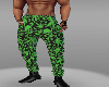 Skull weed pants