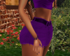 Purple Sexy Jean Skirt