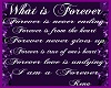 What is Forever Poem
