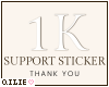 Q ° 1K Support Sticker