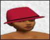 maroon hat-black stripe