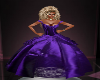 Purple Satin Wedd/ Gown