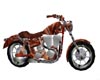 Orange Stripe Motorcycle