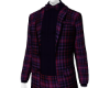 Violet Plaid Bow Suit