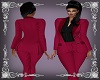 Red Pant Suit
