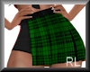 Flirt Plaid Skirt-Grn RL