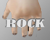 Rock Ring Hands Silver