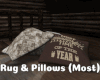 *Rug/Pillows (Most)