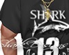SD Sharkfin@gray T-shirt