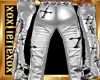 [L] Silver Cross Pants M