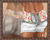 OO * Shorts Jeans Flower