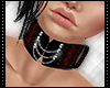 *CC* Chained choker red