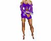 Purple Short Prego Dress