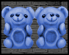 Bear Slippers blue