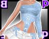 Lace Coquette Set/Blue