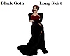 Black Goth Long Skirt