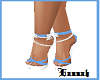 Blue summer heels