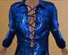 Blue Leather Shirt (M)