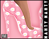 ɳ Pink Daisy Heels