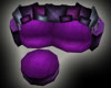 Purple couch w poses