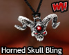 Horned Skull Bling