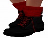 Ankle Boots W/ Socks-Blk