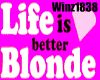 Blond Quote