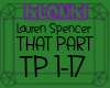 Lauren Spencer That Part