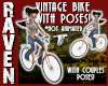 VINTAGE BIKE WITH POSES!