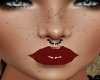 layer allie red lips