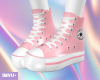 Pink Shiny Sneakers